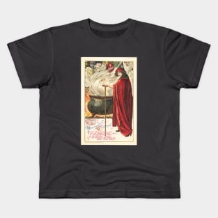 Young Witch Welcomes Ghouls and Goblins For a Night on the Town Kids T-Shirt